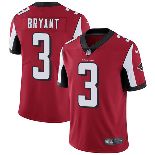 2019 men Atlanta Falcons 3 Bryant red Nike Vapor Untouchable Limited NFL Jersey